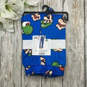 Mario & Friends Print Soft Comfy Lounge Pajama Sleep Pants, Size XS